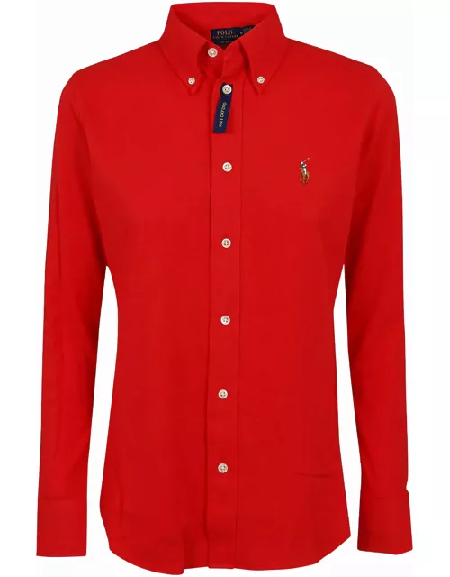 Polo Ralph Lauren Ls Knt Ox St-long Sleeve-button Front Shirt