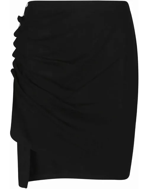 Paco Rabanne Drapped Asymmetric Mini Skirt