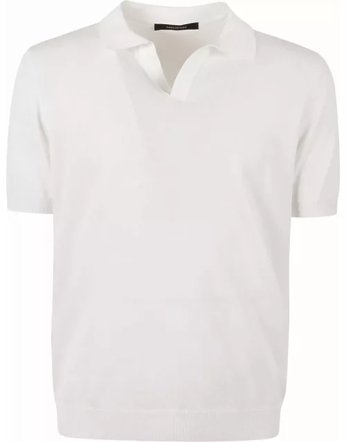 Tagliatore Button-less Placket Polo Shirt