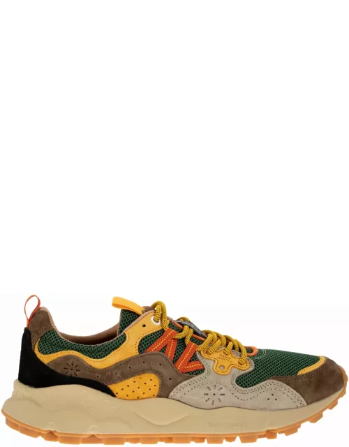 Flower Mountain Yamano 3 - Sneakers In Suede And Technical Fabric