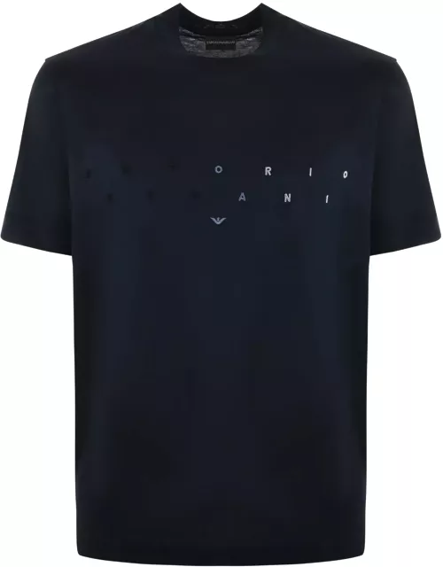 T-shirt Emporio Armani In Lyocell E Cotone Disponibile Store Scafati