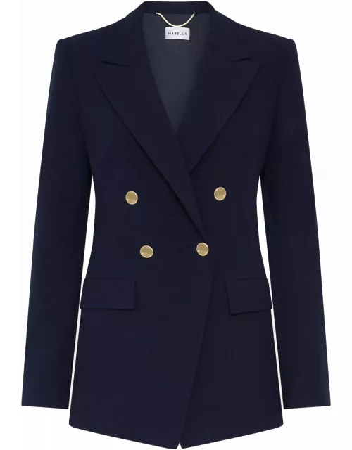 Marella Blue Double-breasted Jacket