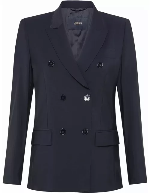 Seventy Blue Double-breasted Jacket