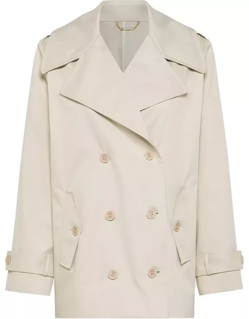 Seventy Beige Double-breasted Trench Coat