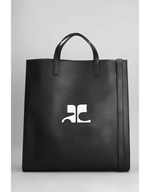 Courrèges Tote In Black Leather