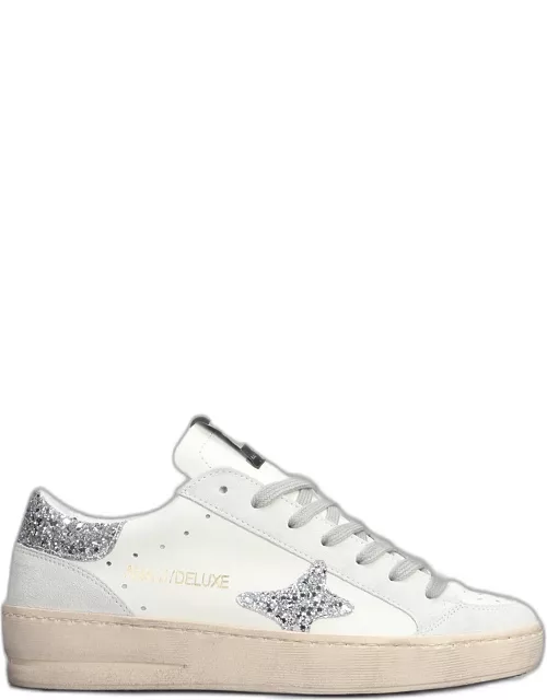 AMA-BRAND Sneakers In White Suede And Leather