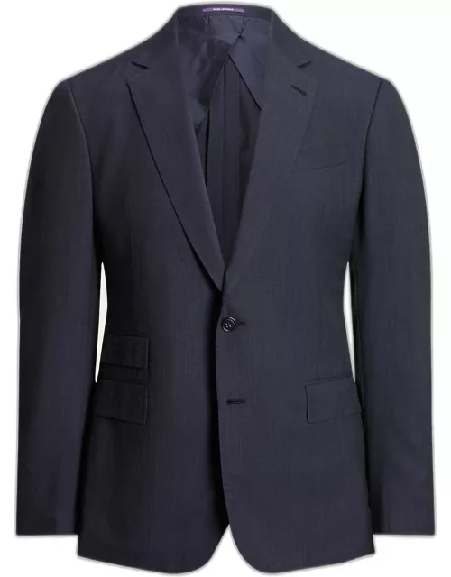 Men's Kent Hand-Tailored Wool Cashmere Nailhead Suit