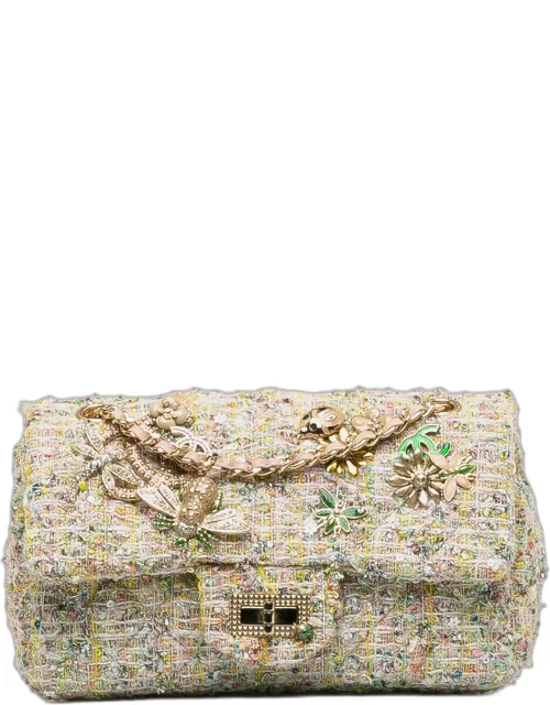 Chanel Mini Tweed Garden Party Reissue 2.55 Single Flap Bag