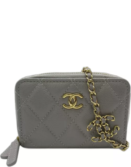 Chanel Quilted Caviar Leather Coin Purse