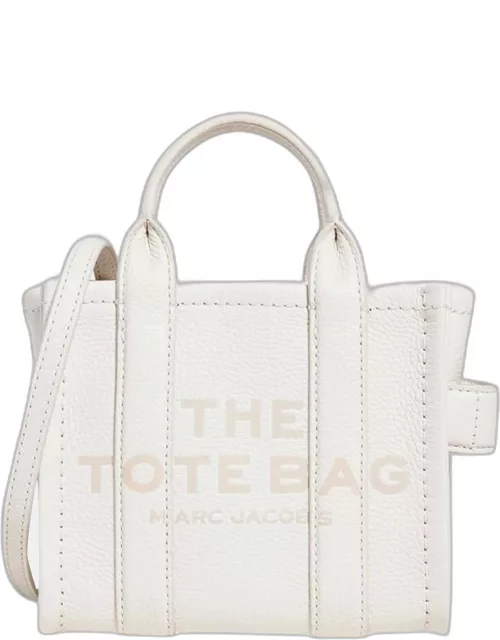 Marc Jacobs White Leather Women's The Mini Tote Bag