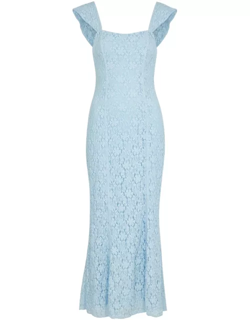 Rotate Sunday Lace Maxi Dress - Light Blue - 40 (UK12 / M)