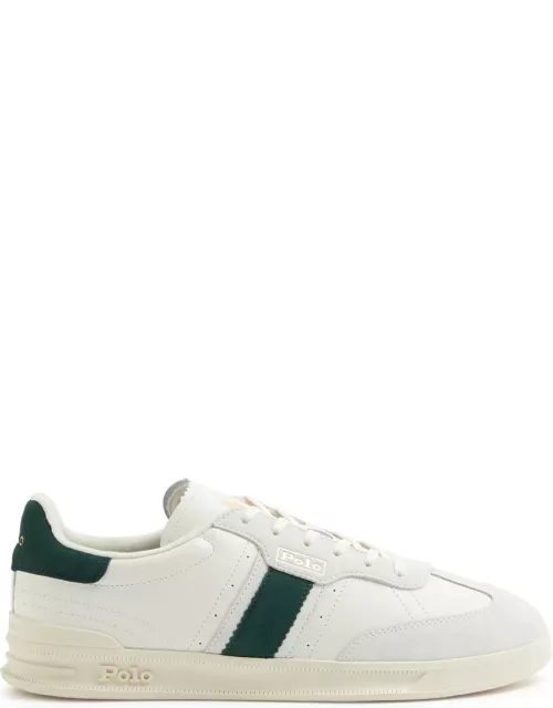 Polo Ralph Lauren Heritage Aera Panelled Leather Sneakers - Green - 44 (IT44 / UK10)