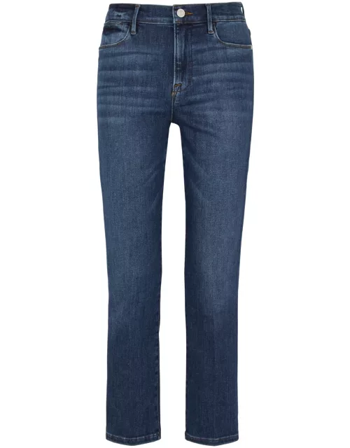 Frame Le High Straight Cropped Jeans - Indigo - 24 (W24 / UK6 / XS)