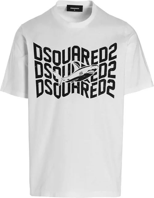 Dsquared2 T-shirt shark Slouch