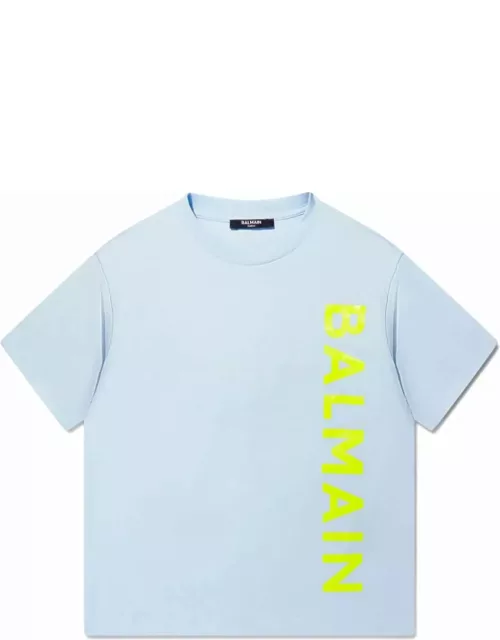 Balmain T-shirts And Polos Clear Blue