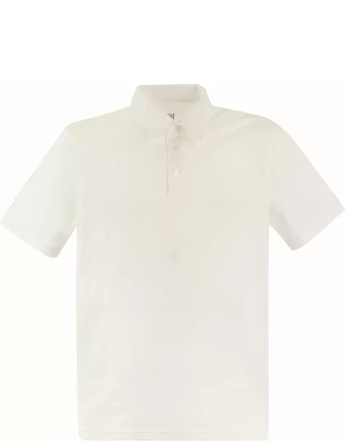 Fedeli Short-sleeved Cotton Polo Shirt