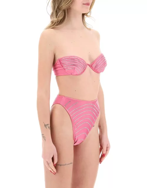 Oseree Bikini Set With Rhinestone