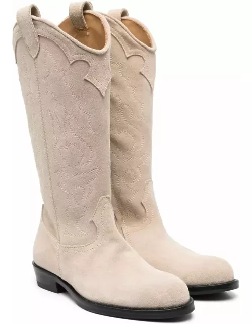 Gallucci Leather Cowboy Boot