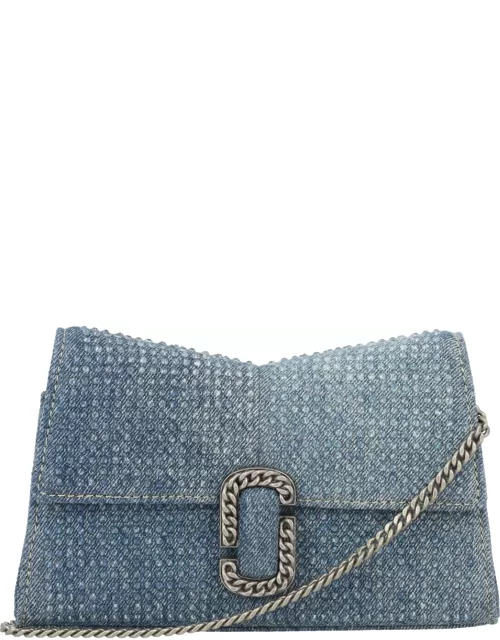 Marc Jacobs The Chain Wallet Denim Crysta