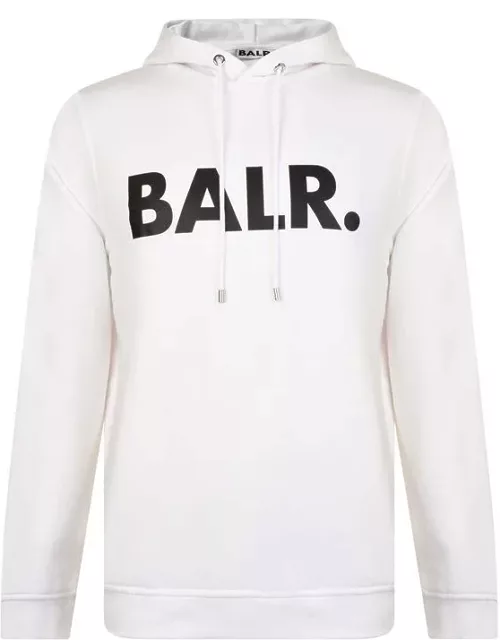 BALR Logo Hooded Sweatshirt - White