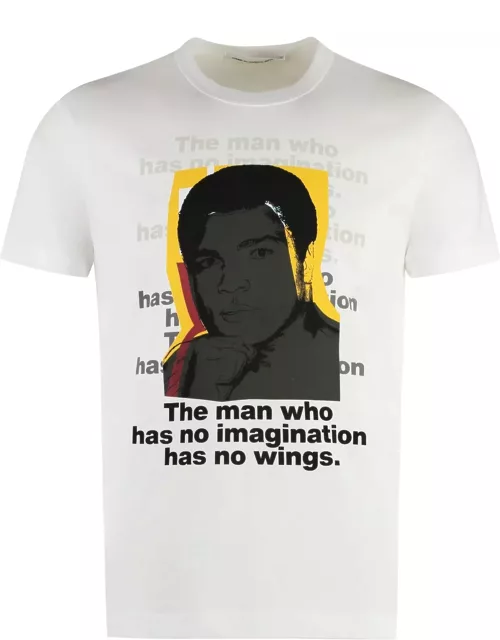Comme des Garçons Shirt Andy Warhol Print Cotton T-shirt
