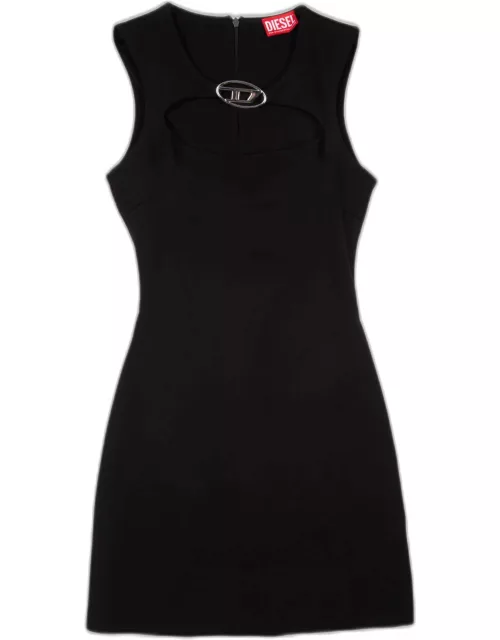 Diesel D-reams Black short sleveless dress with Oval D logo - D Ream