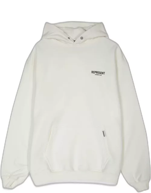Represent Owners Club Hoodie White cotton hoodie with logo - Owners Club Hoodie