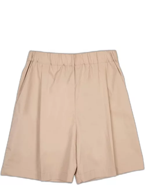 Laneus Baggy Shorts Man Beige poplin cotton baggy short - Baggy short