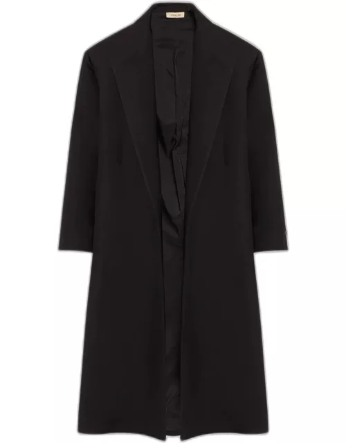 Men's Double Wool Stand-Collar Overcoat