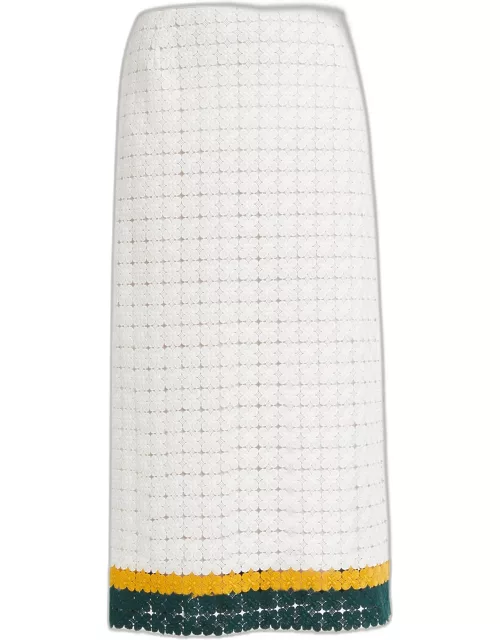 Macrame Midi Pencil Skirt