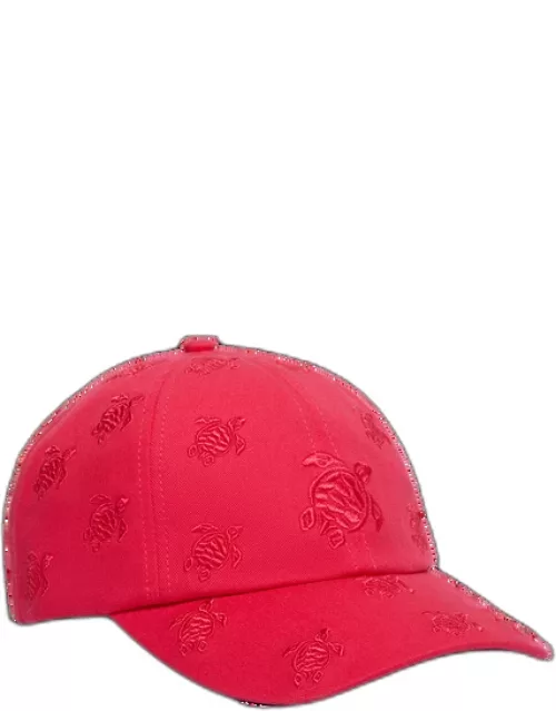 Embroidered Cap Turtles All Over - Caps - Castle - Red