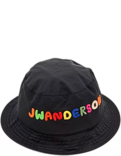 JW Anderson Jw Anderson X Clay Logo Embroidery Bucket Hat Black M