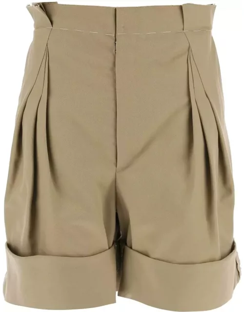 MAISON MARGIELA wide-legged chino bermuda shorts with