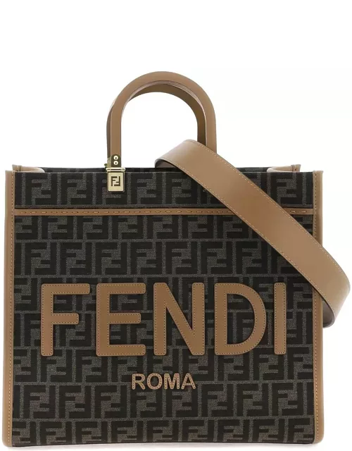FENDI Sunshine Medium tote bag with jacquard FF pattern