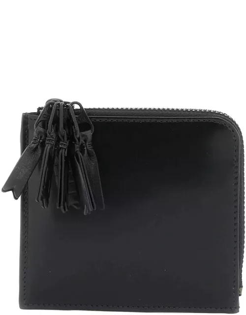 COMME DES GARCONS WALLET leather multi-zip wallet with