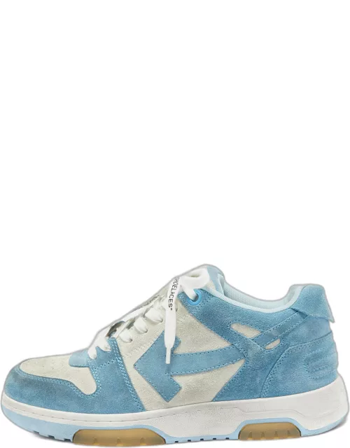 Off-White Blue/White Vintage Suede Out Of Office Sneaker