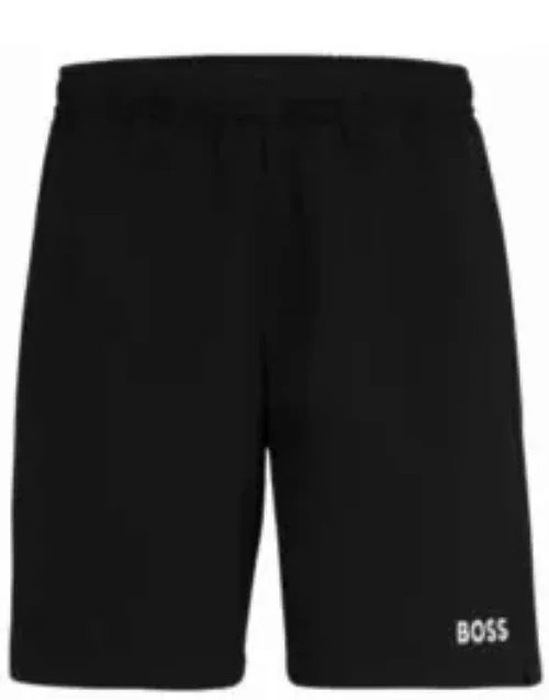 BOSS x Matteo Berrettini water-repellent shorts with logo print- Black Men's Golf Collection