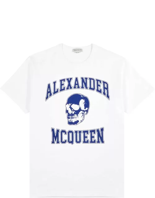 Alexander Mcqueen Logo-print Cotton T-shirt - White