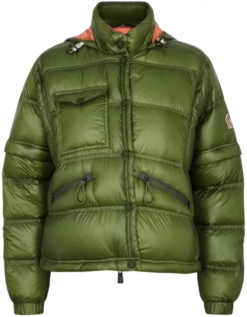 Moncler Mauduit Quilted Shell Jacket - Dark Green - 1 (UK 10 / S)