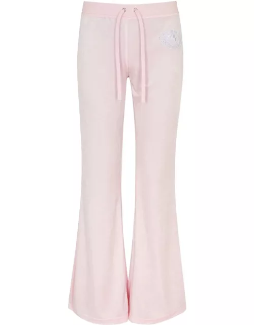 Juicy Couture Heritage Logo Velour Sweatpants - Light Pink - M (UK12 / M)