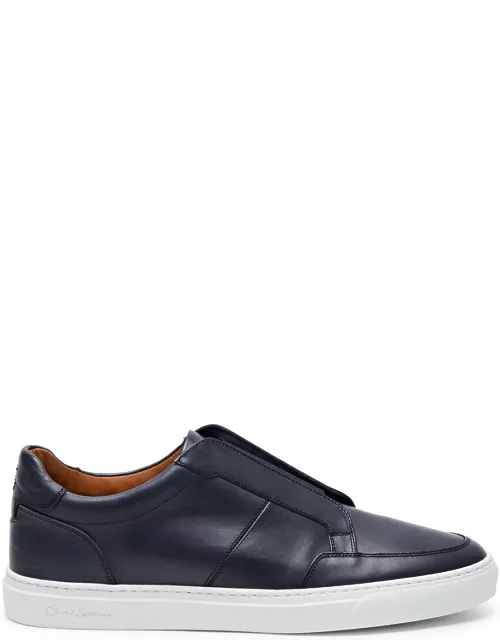 Oliver Sweeney Rende Panelled Leather Sneakers - Navy - 44 (IT44 / UK10)