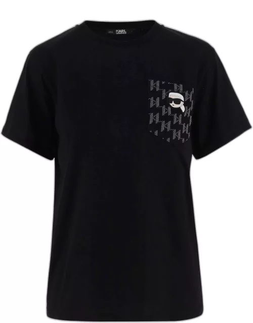 Karl Lagerfeld Cotton T-shirt With Logo