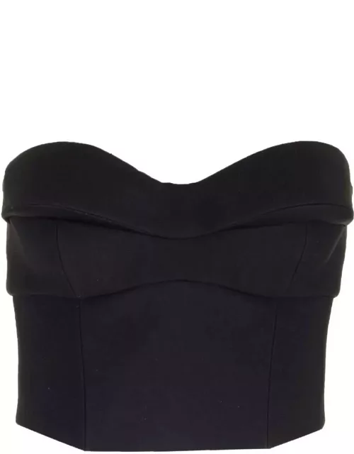 Versace Strapless Cropped Top