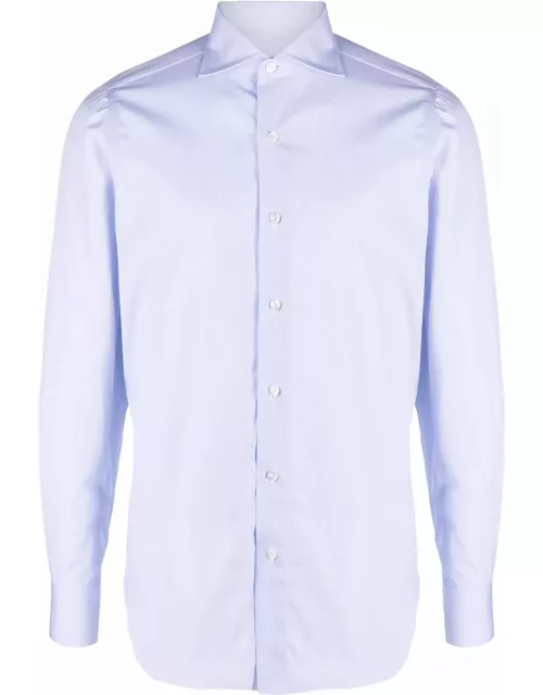 Finamore Light Blue Cotton Shirt