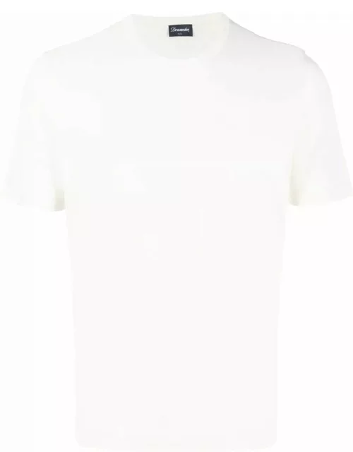 Drumohr White Cotton T-shirt