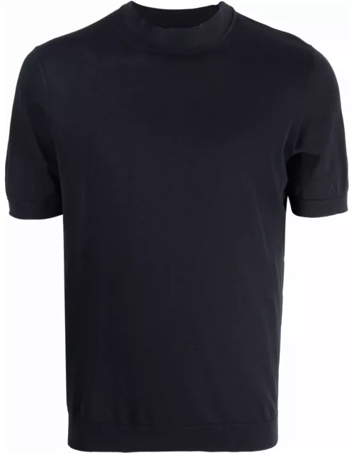 Drumohr Blue Cotton T-shirt