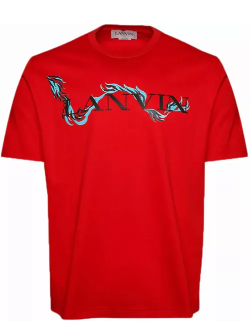 Lanvin T-shirts And Polos Red