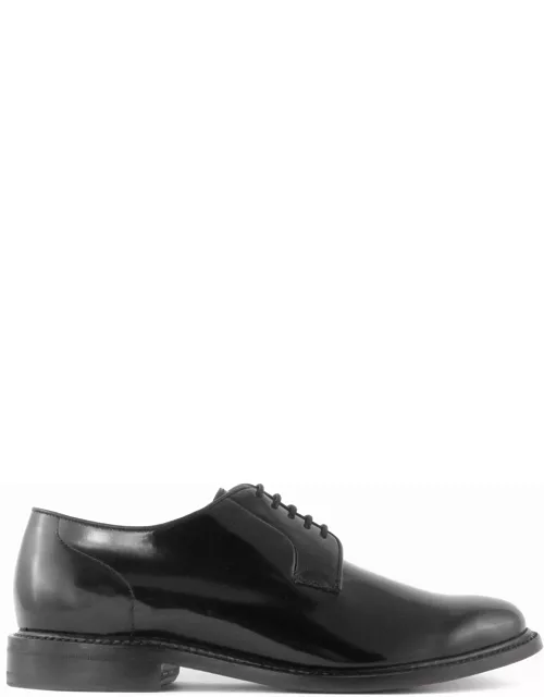 Berwick 1707 Black Patent Leather Derby Shoe