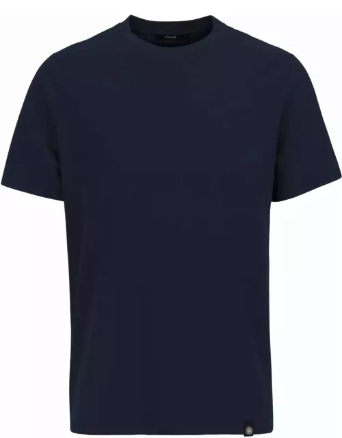 Kangra Blue Cotton T-shirt