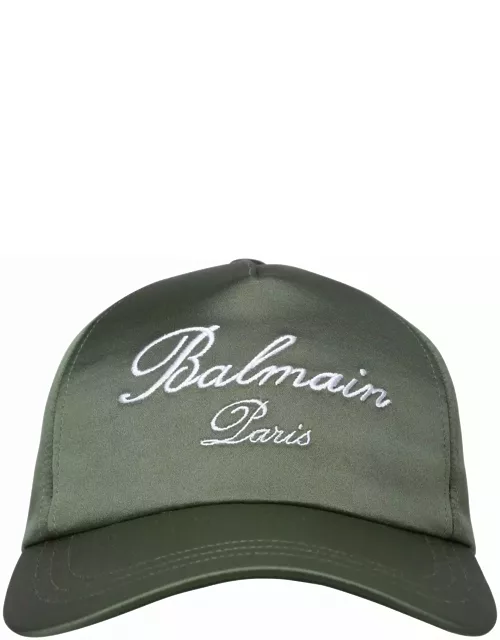 Balmain Green Polyester Hat